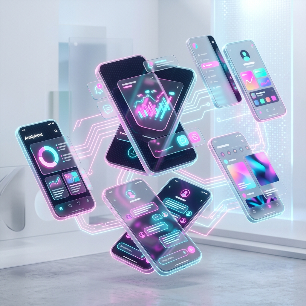Mobile App Development Interface Preview